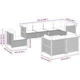 vidaXL 8-dijelni set vrtnih sofa od poliratana s jastucima bež | shoptok.hr