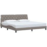  Okvir za krevet bez madraca smeđesivi 200x200 cm od tkanine | shoptok.hr