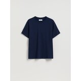Reserved Regular majica kratkih rukava od pamuka - mornarsko plava | shoptok.hr