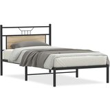  Posteljni okvir brez vzmetnice hrast 100x190 cm inženirski les, (21829496) | Shoptok.si