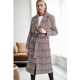 Dewberry Z6622 PLAID WOMEN'S COAT-PLAID 1