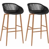  Barski stoli 2 kosa črni, (20701286)