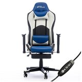 Bytezone gaming stol Dolce BZ5813B masažna blazina (črno-moder) | Shoptok.si