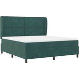  Krevet s opruga kutije Tamnozelena 200 x 180 cm Baršun | shoptok.hr