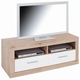 Modern Living Tv-element Malta, Bela, Barva Hrasta | Shoptok.si