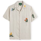 Portuguese Flannel Srajce s kratkimi rokavi Spring Embroidery Shirt Bež Cene