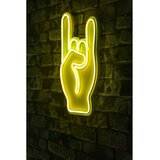 Wallity Dekorativna plastična LED rasveta Rock N Roll Sign Yellow Cene