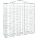  Lučne gabionske košare 2 kom 200x50x200/220cm pocinčano željezo | shoptok.hr