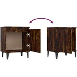  Nočna omarica z nogami 2 kosa dimljeni hrast 40x30x50 cm, (20733387) | Shoptok.si