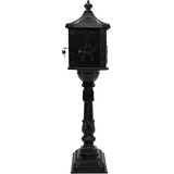 Stojeći sandučić Crna 42,5 x 29,5 x 117 cm Liveni aluminij | Eponuda.ba