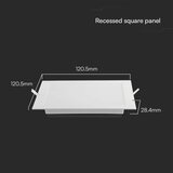  led ugradna svetiljka samsung čip LED/6W/230V 4000K 12x12 cm bela | Eponuda.com