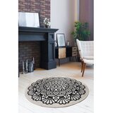 Conceptum Hypnose kozzy okrugli tepih multicolor crno - bele boje 100 cm (882CHL1072) Cene