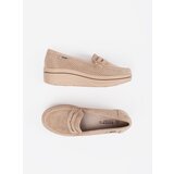 GOODIN Beige loafers with a thick sole | Shoptok.si