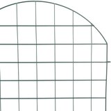 vidaXL Komplet ograje za ribnik 8 pcs Zelena 50 x 80 cm Jeklo | Shoptok.si