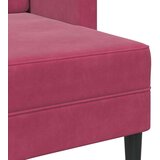 SOFA 2-sjed s ležaljkom u obliku slova L vino crveno 125 cm | shoptok.hr