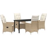  Set od 5 vrtnih stolova s jastučićima Bež poli ratan | shoptok.hr
