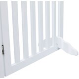 Trixie drvena barijera za pse sa vratima, podesiva širina 60–160 cm, visina 81 cm, bela | ePonuda.com