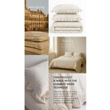 Mila Home Luxury Bež podaljšana posteljnina za zakonsko posteljo iz renforce bombaža 240x220 cm Amalia Striped – | Shoptok.si