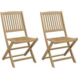  Sklopive vrtne stolice 2 kom 57 x 48 5 x 90 cm od drva bagrema | shoptok.hr