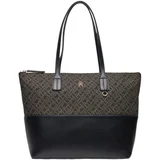 Tommy Hilfiger Torbe TH JACQUARD TOTE AW0AW17070 Črna