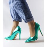 Gemre Green metallic stilettos Delis | ePonuda.com