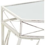  Bočni stolić u francuskom stilu metalni 82 x 39 x 76 cm bijeli | shoptok.hr