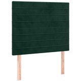  LED uzglavlje tamnozeleno 100x5x118/128 cm baršunasto | shoptok.hr