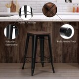  Komplet 4 barske stolice s osloncem za noge, vintage barska stolica, nosivost do 150 kg | shoptok.hr