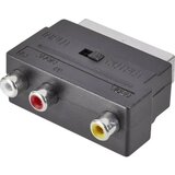 SpeaKa Professional Činč / SCART adapter [3x činč-utičnica 1x SCART-utikač] crn s prekidačem | Eponuda.ba