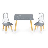 ECO TOYS EcoToys WH141 set dječji stol sa stolicama zeko | shoptok.hr