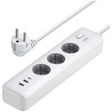 Ugreen zaščitna vtičnica 3xSchuko 1x USB-C + 2x USB, 2m Cene