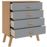  Ladičar OLDEN sivo-smeđi od masivne borovine | shoptok.hr