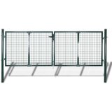  Vrata za ogradu čelična 306 x 175 cm zelena | shoptok.hr