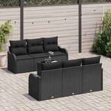  Sjedeća garnitura za vrt Crna 55 x 55 x 37 cm poliratan | shoptok.hr