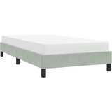  Okvir kreveta bez madraca svijetlo sivi 90x220 cm baršun | shoptok.hr