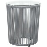  3-dijelni bistro set od PE ratana s jastucima sivi | shoptok.hr