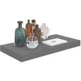 Plutajuće zidne police 2 kom sjajne sive 50 x 23 x 3 8 cm MDF | shoptok.hr