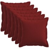  Presvlaka za jastuk 6 pcs HOUTEN Vinska crvena 45 x 45 cm | shoptok.hr
