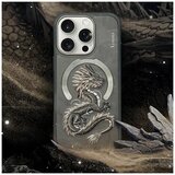 NIMMY DRAGON maskica kompatibilna s MagSafeom za iPhone 16 Pro Max siva | shoptok.hr