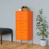The Living Store Omara za shranjevanje oranžna 42,5x35x101,5 cm jeklo - Omara, (21436333) Cene