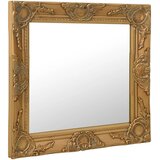 Zidno ogledalo u baroknom stilu 60 x 60 cm zlatno | Eponuda.com