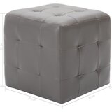  Tabure 2 kom sivi 30 x 30 x 30 cm od umjetne kože | shoptok.hr