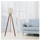 Opviq Podna lampa OAK bež/ drvo, 70% MDF/ 30% platno , 38 x 140 cm, promjer sjenila 38 cm, duljina kabla 200 cm, E27 60 W max., AYD-1527 | shoptok.hr