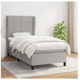  S oprugama i madracem svjetlosivi 100x200 cm od tkanine | shoptok.hr