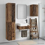  Set namještaja za kupaonicu 3 kom. Staro drvo Smeđa 33 x 34.5 x 160 cm Cijene