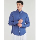 Gant Srajce z dolgimi rokavi REG GMNT DYED LINEN SHIRT Modra | Shoptok.si