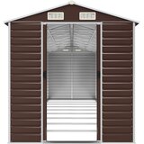  Vrtno spremište smeđe 191 x 810 x 198 cm od pocinčanog čelika | shoptok.hr