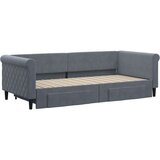 vidaXL Dnevni krevet na razvlačenje i ladice tamnosivi 90 x 200 cm | shoptok.hr