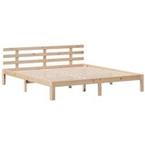 vidaXL Krevet s regalom za knjige bez madraca 180x200 cm od borovine | shoptok.hr