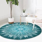 Mila Home Turkizna pralna/primerna za robotski sesalnik okrogla preproga ø 120 cm Comfort – | Shoptok.si